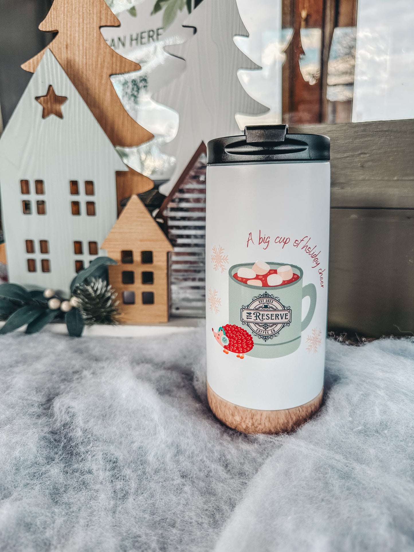 114 Reserve Hedgehog Tall Ceramic Travel Mug