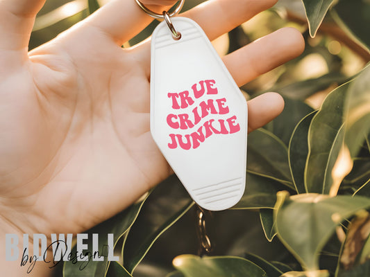 True Crime Junkie Keychain