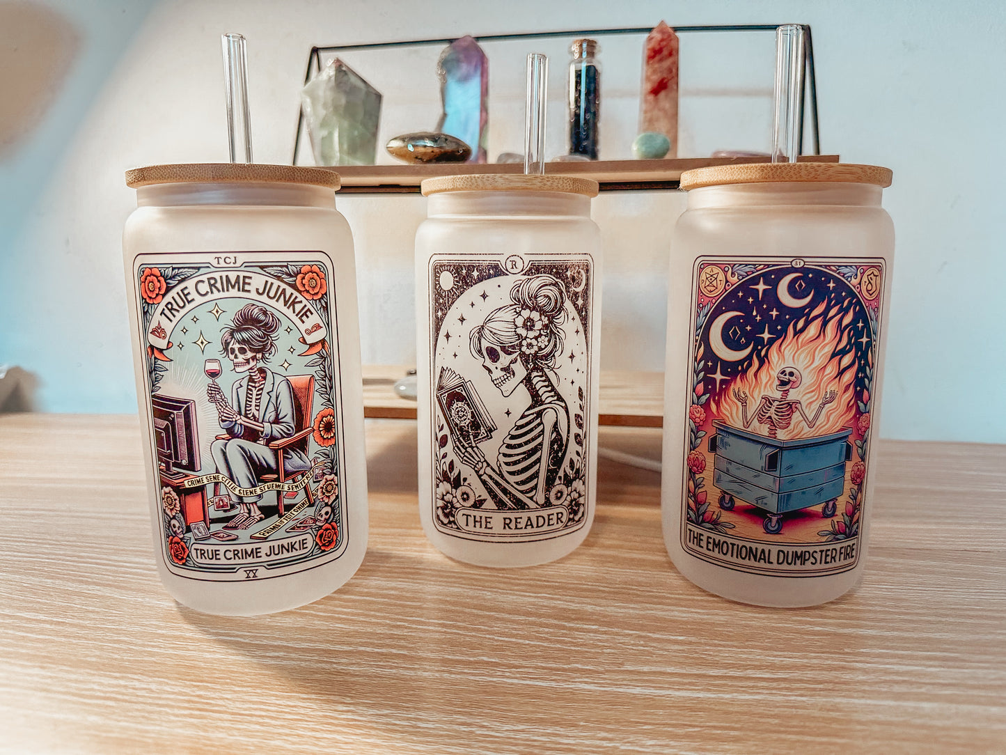 Tarot Card Frosted Glass