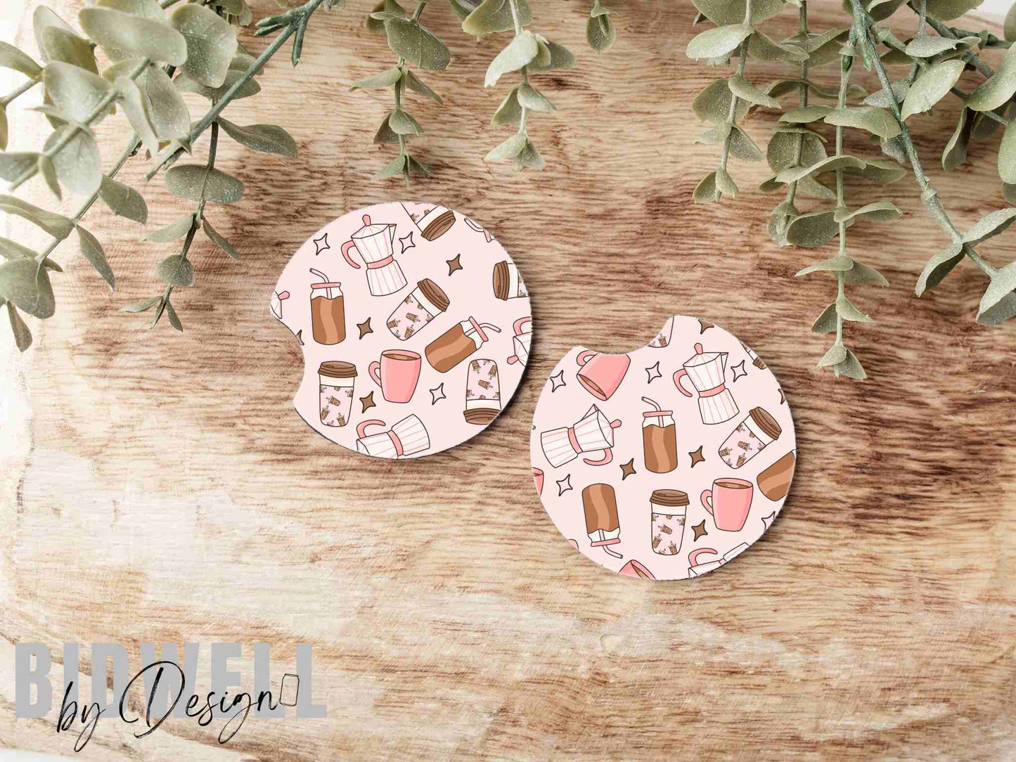 Coffee Shop Car Coasters