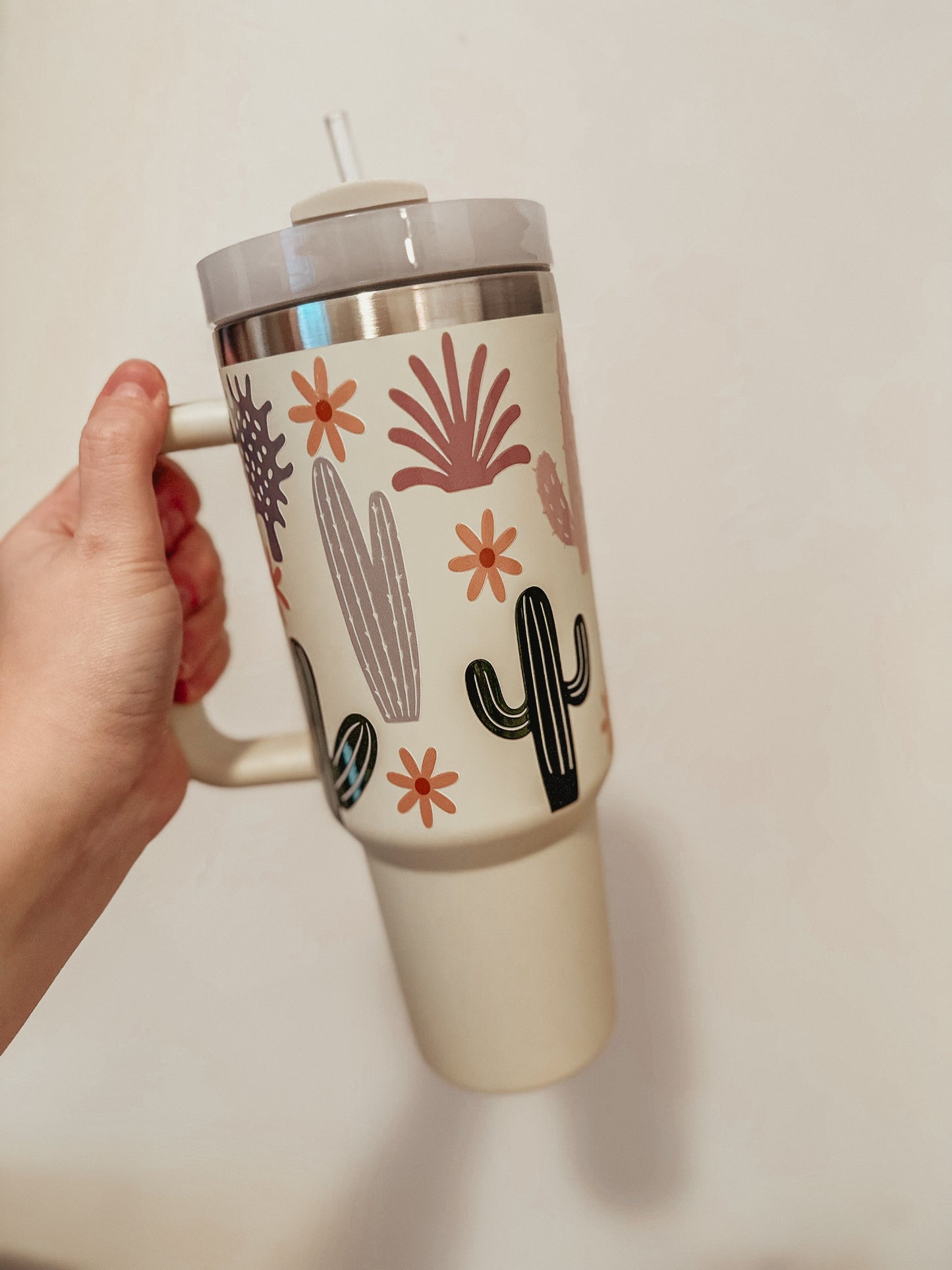 Cactus 40oz Handle Tumbler