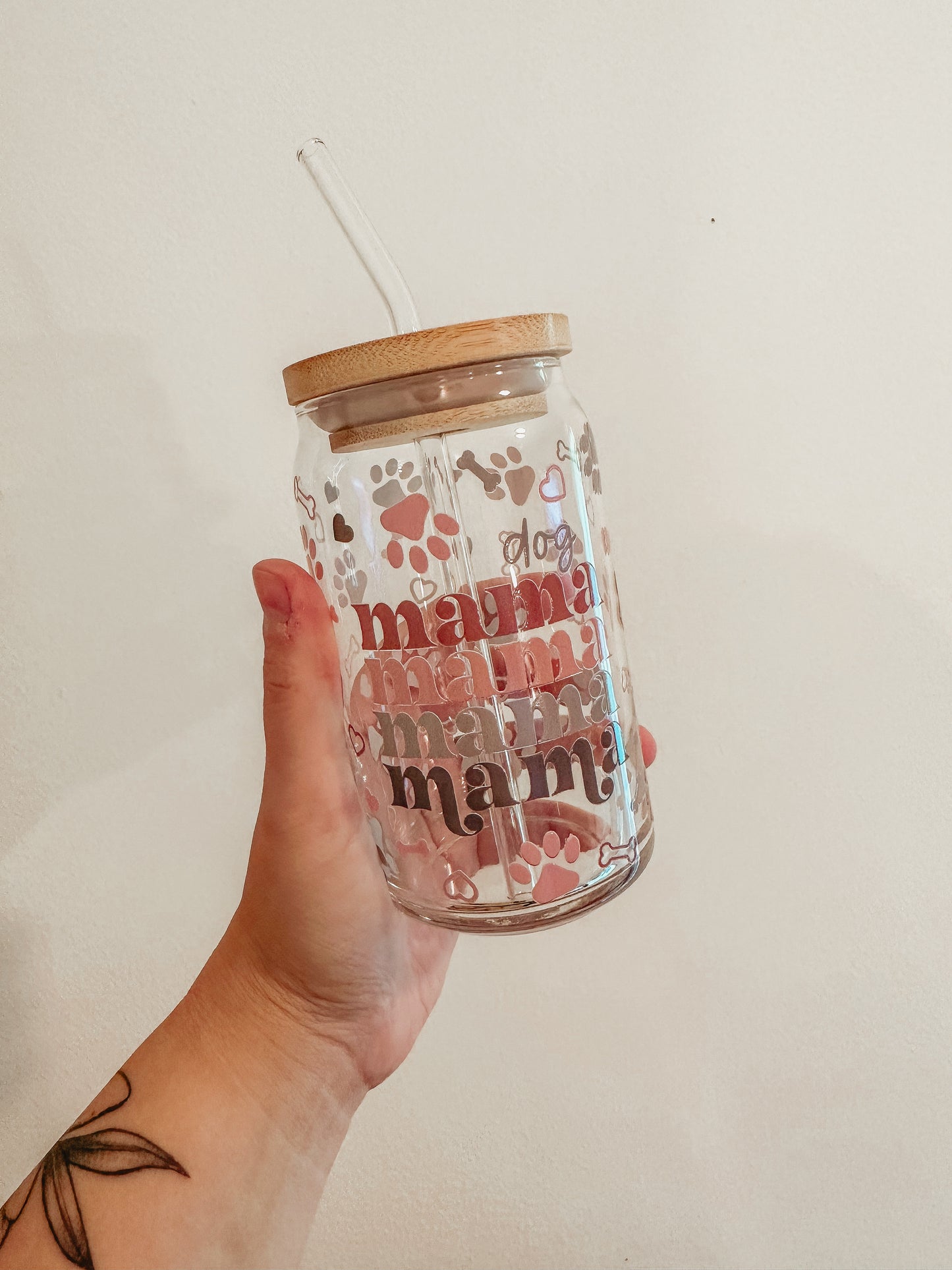 Dog Mama Glass