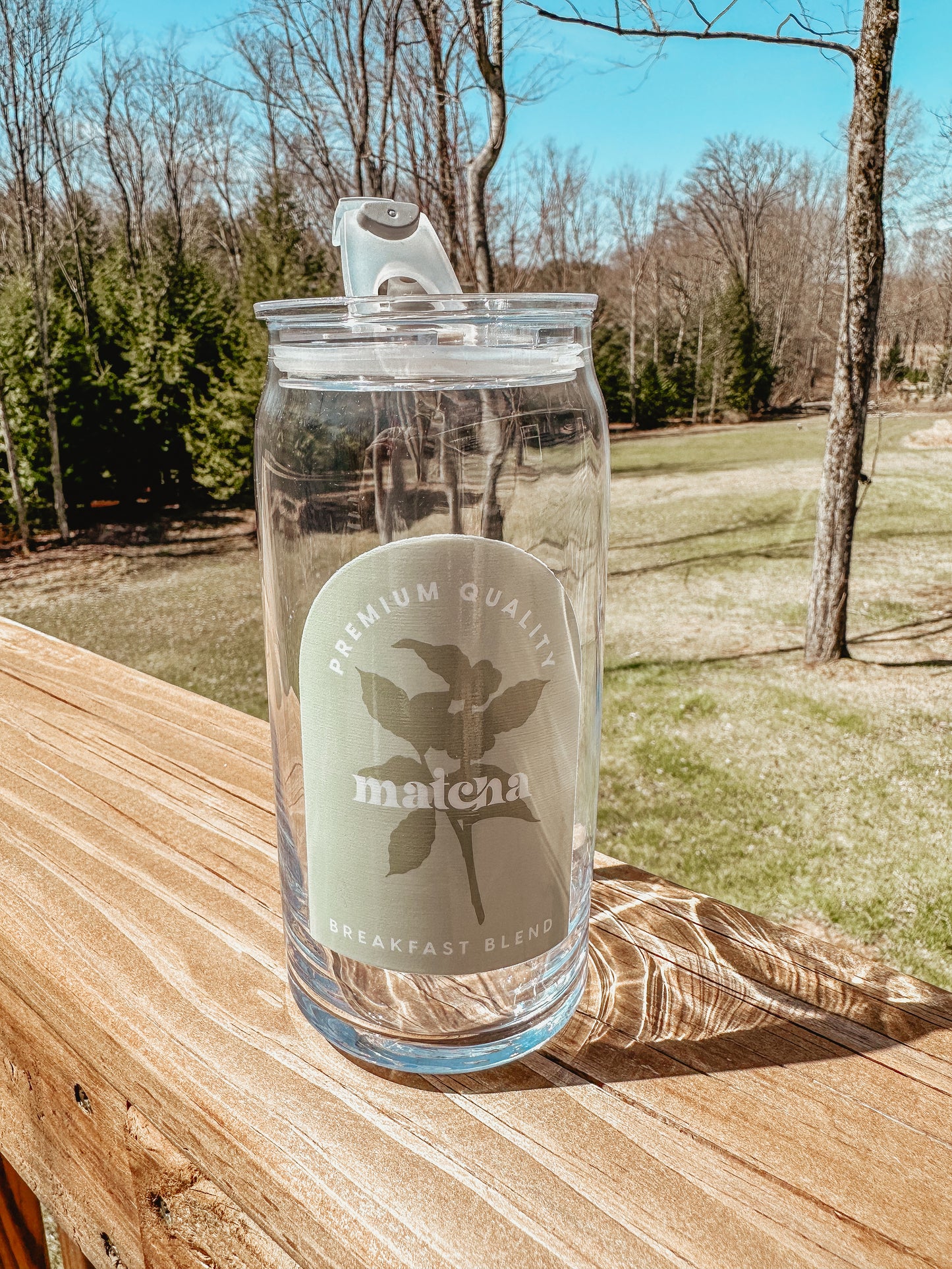 Matcha Sip Lid Glass