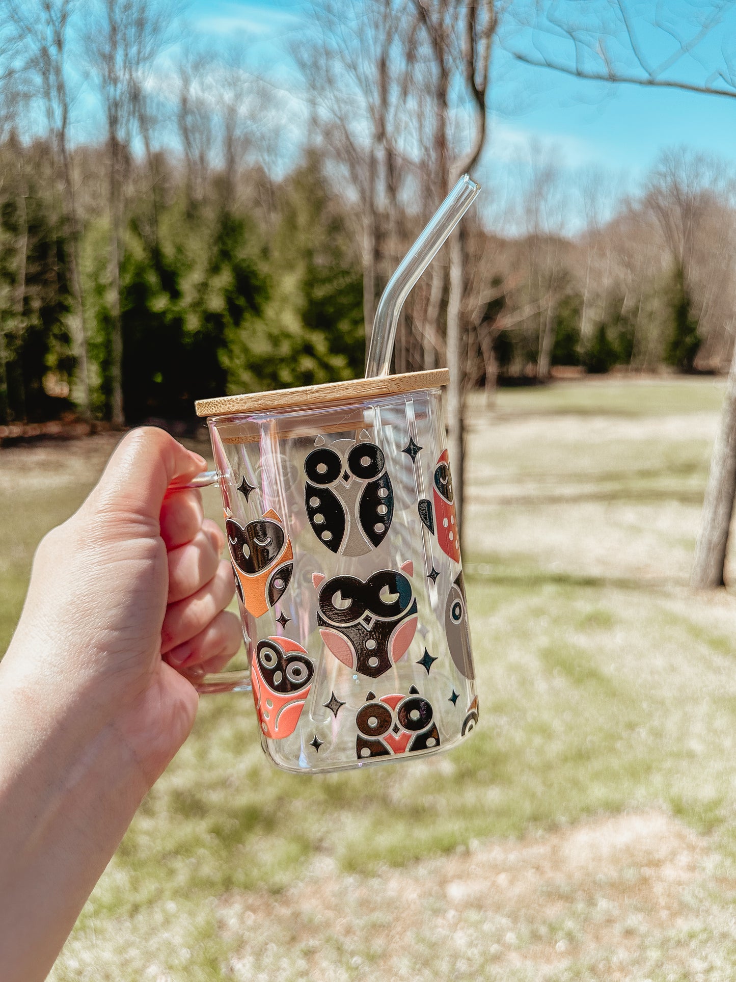 Owls Square Glass