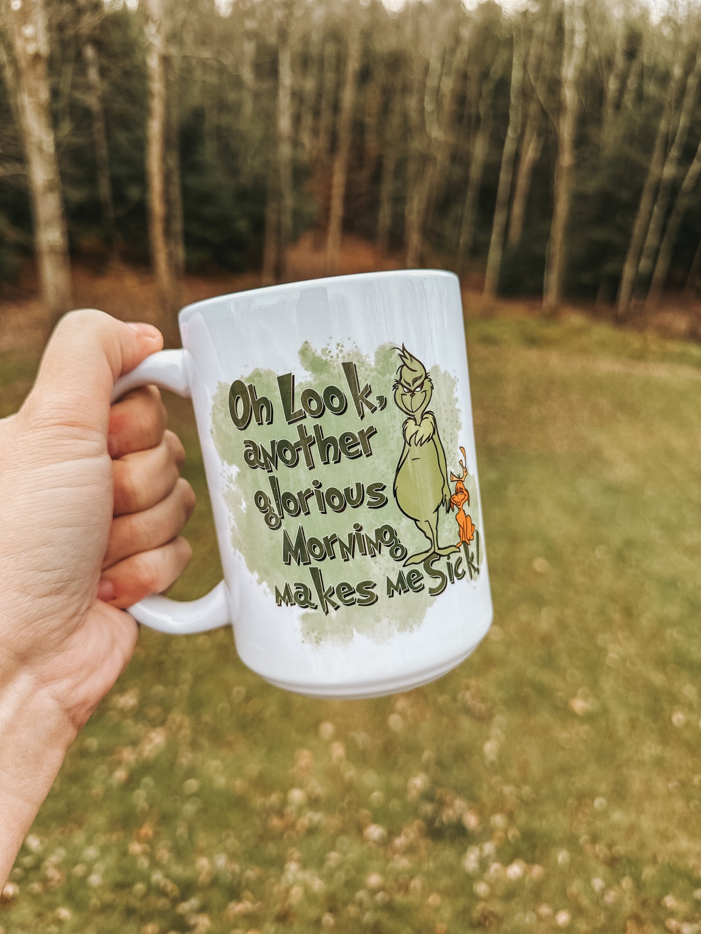 Grinch Morning Mug