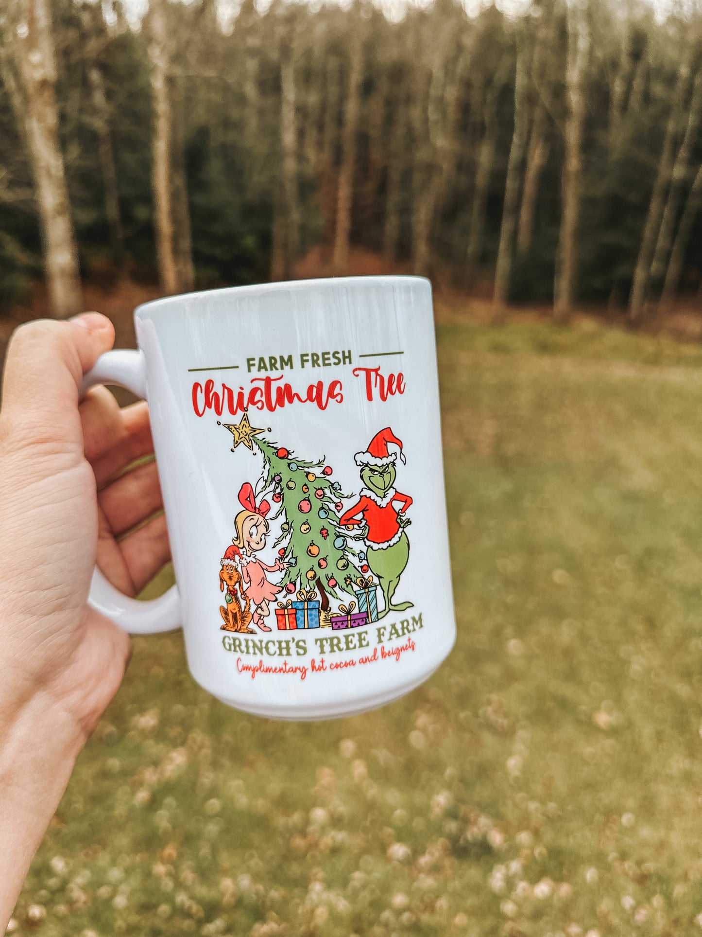 Grinch Tree Farm Mug