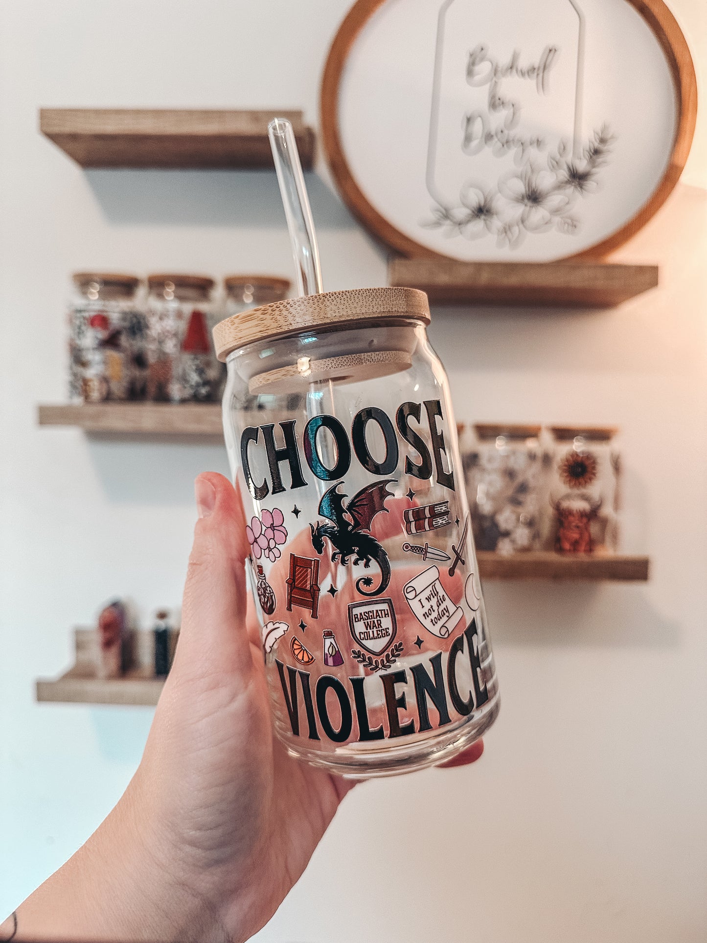 Choose Violence Glass