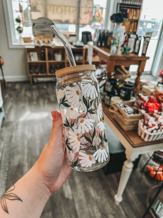Floating Daisy Glass