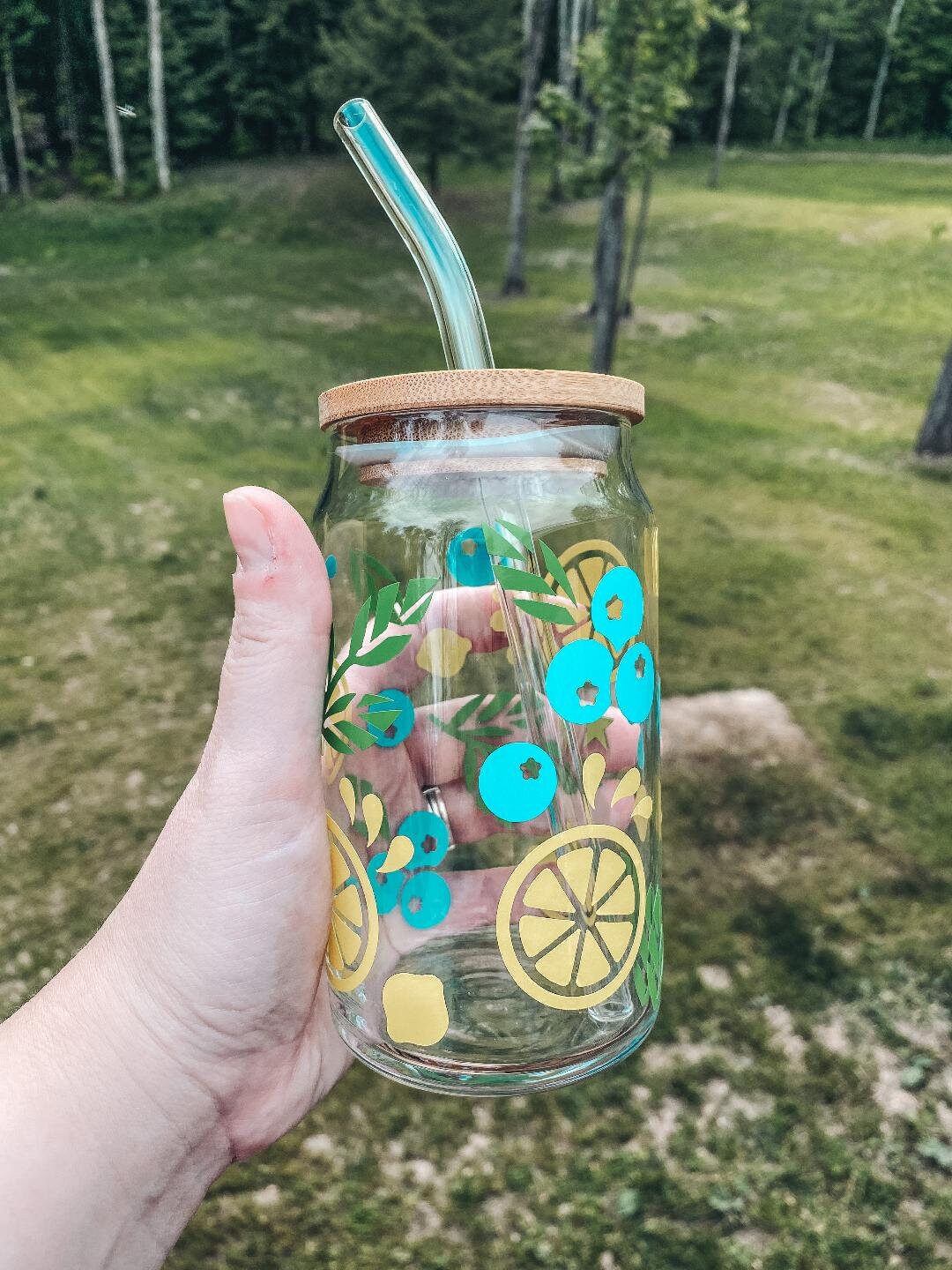 Blueberry and Lemon Glass