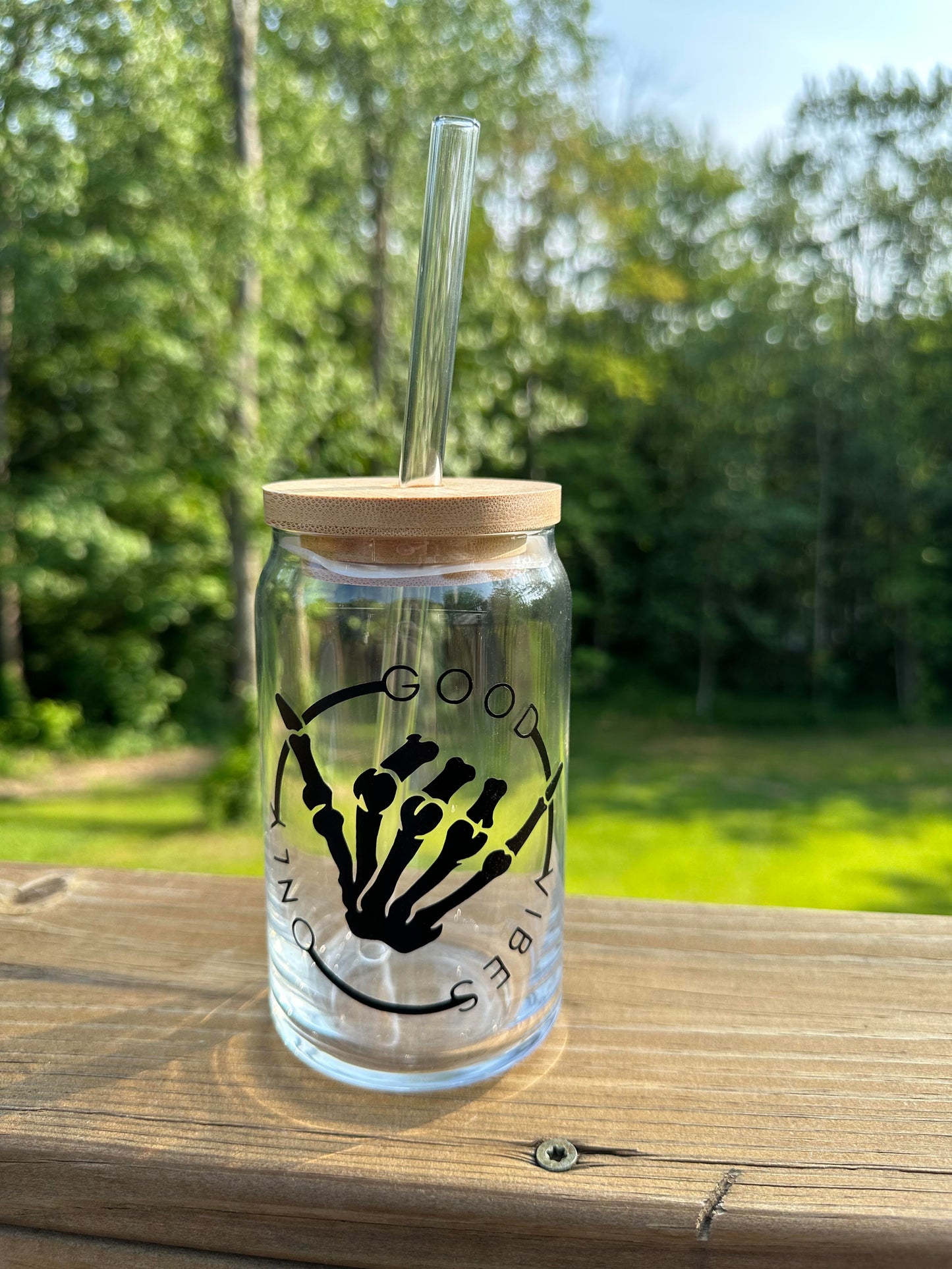 Good Vibes Only Glass