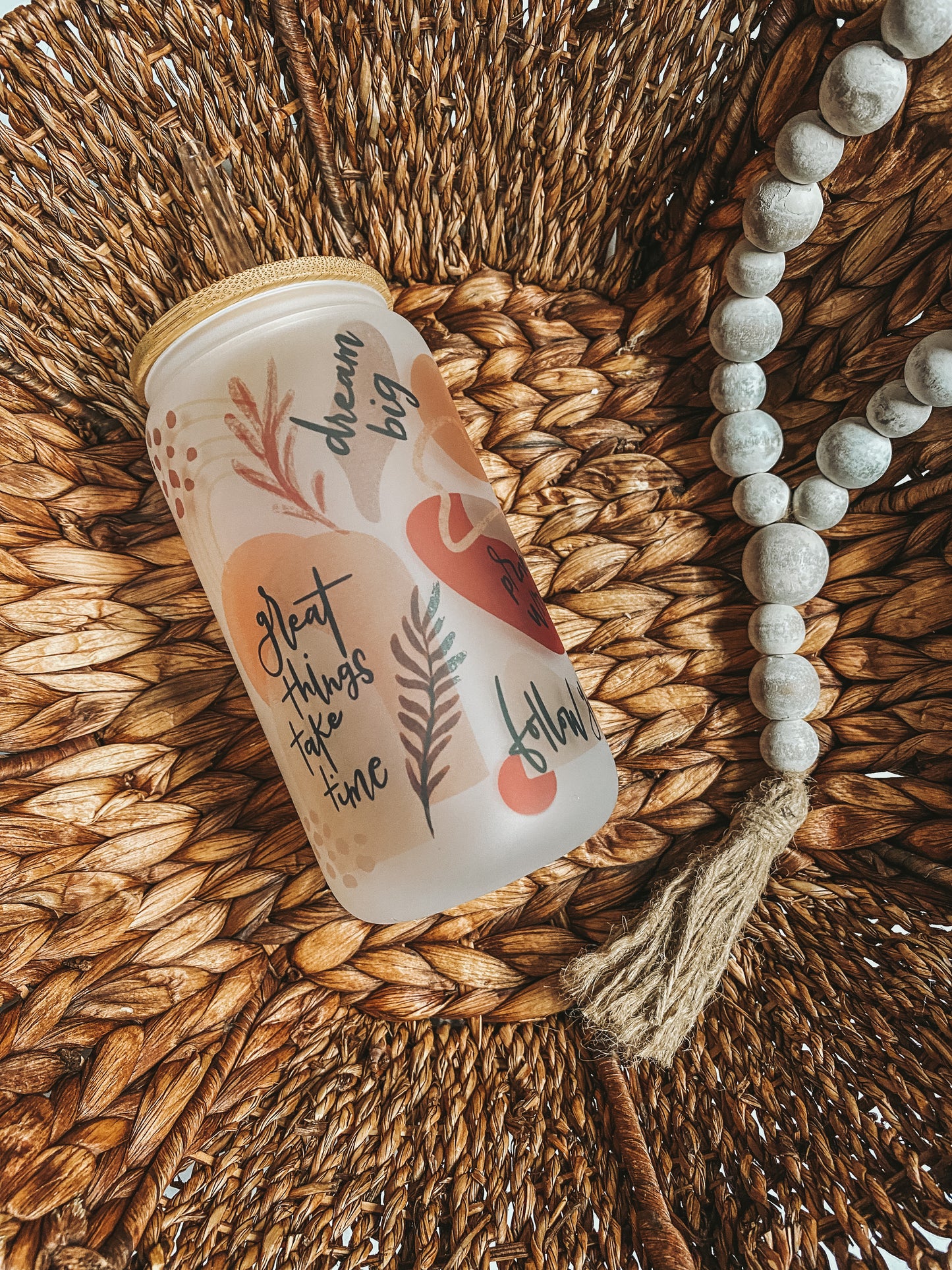 Positive Affirmations Frosted Glass