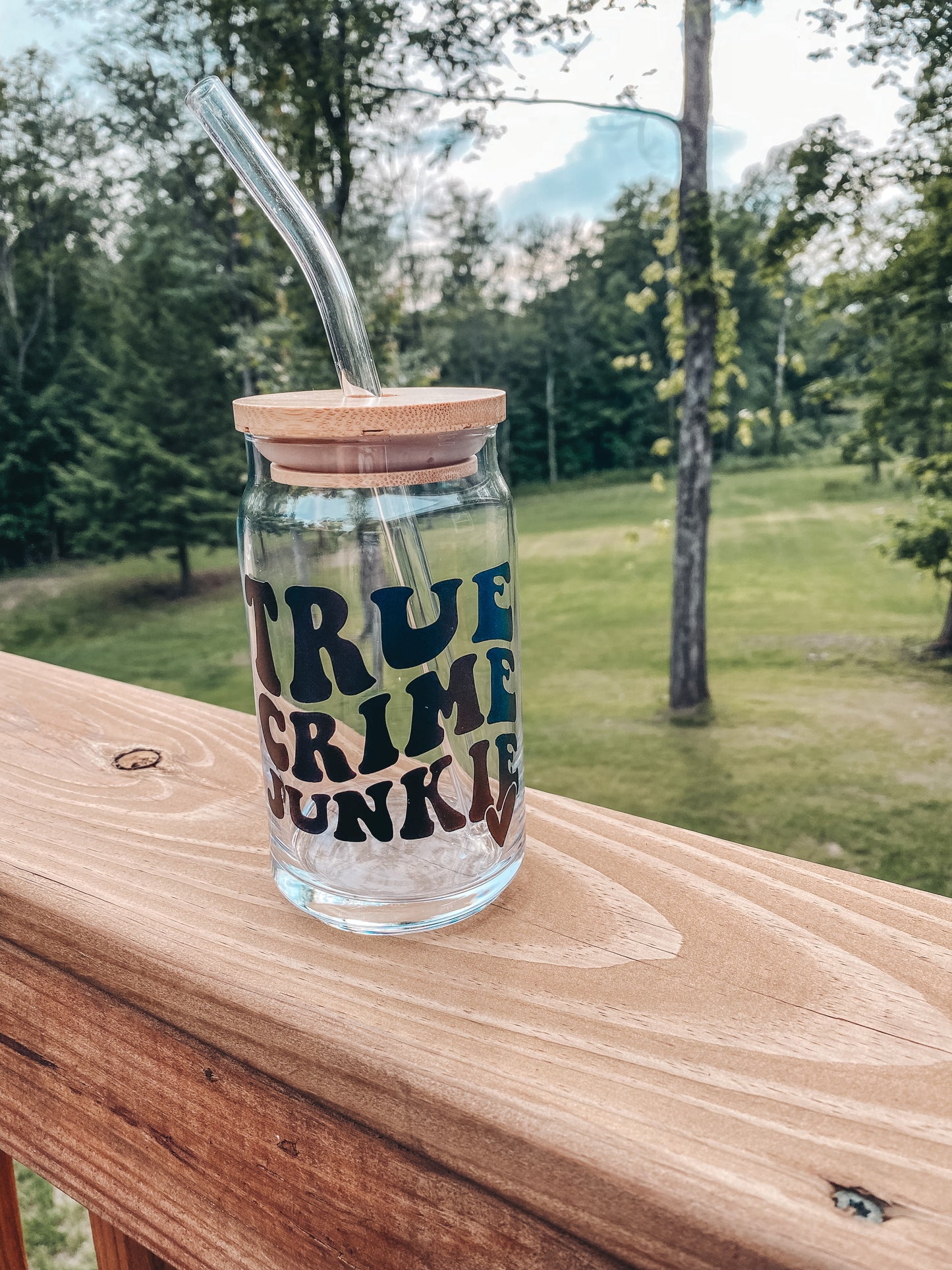 True Crime Junkie Glass