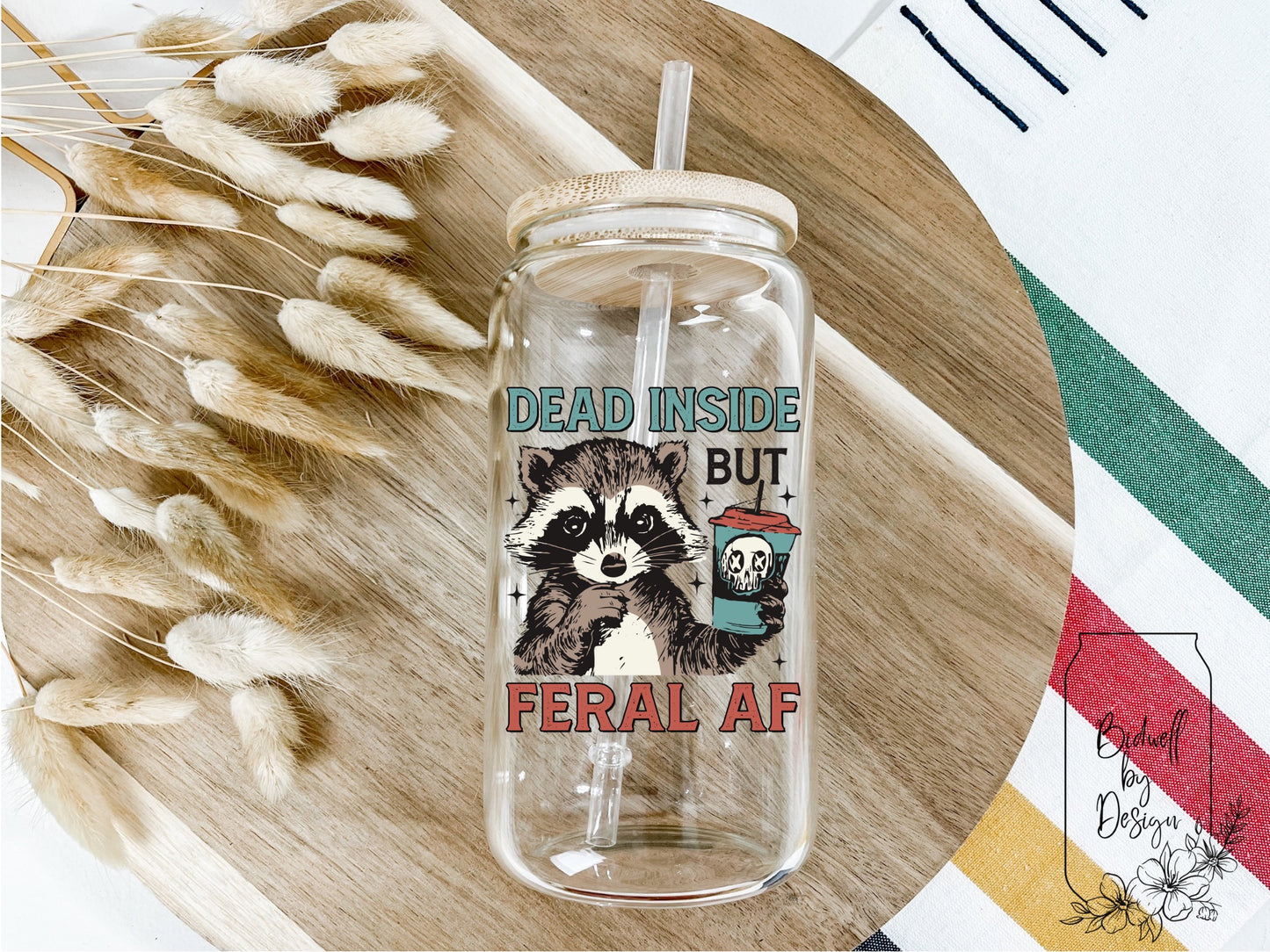 Feral Raccoon UVDTF Cup Decal