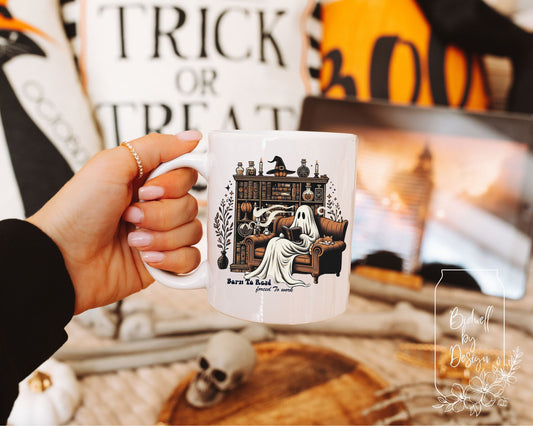 Born to Read Ghost Mug