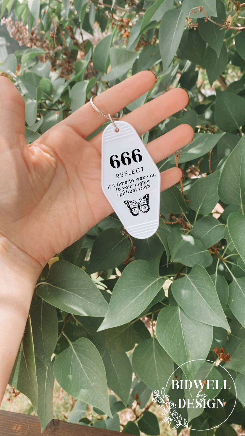 666 Angel Number Keychain