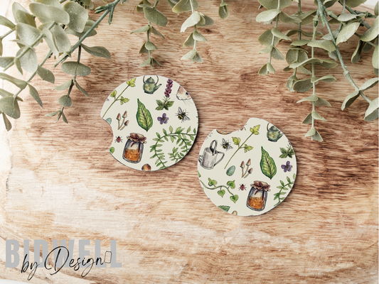 Fairy Garden Car Coasters