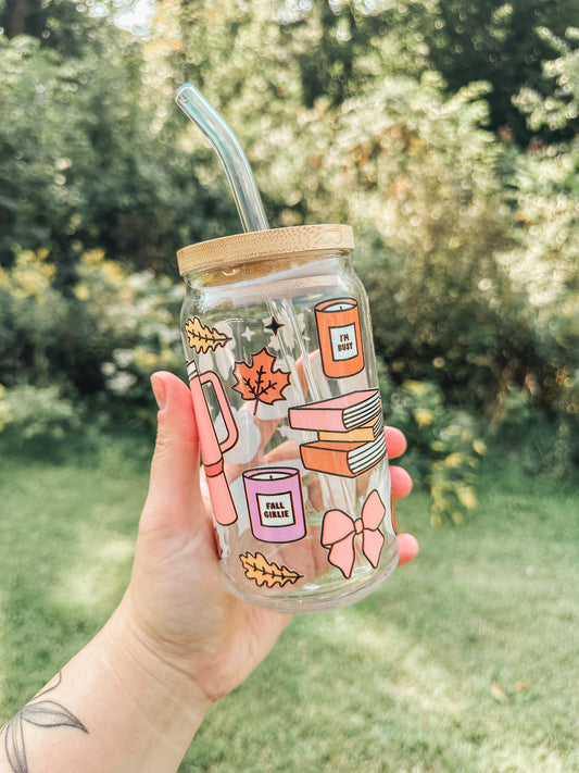 Girly Fall Glass