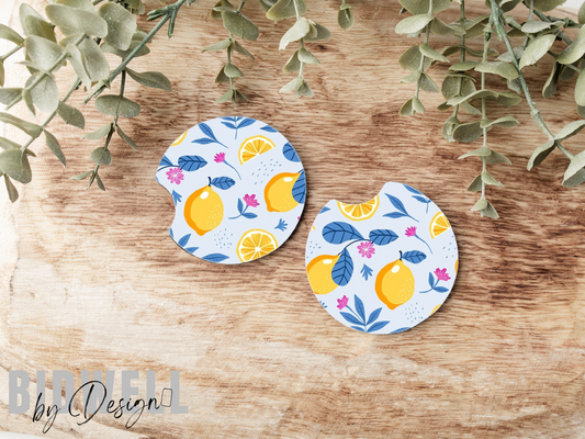 Lemon Car Coasters