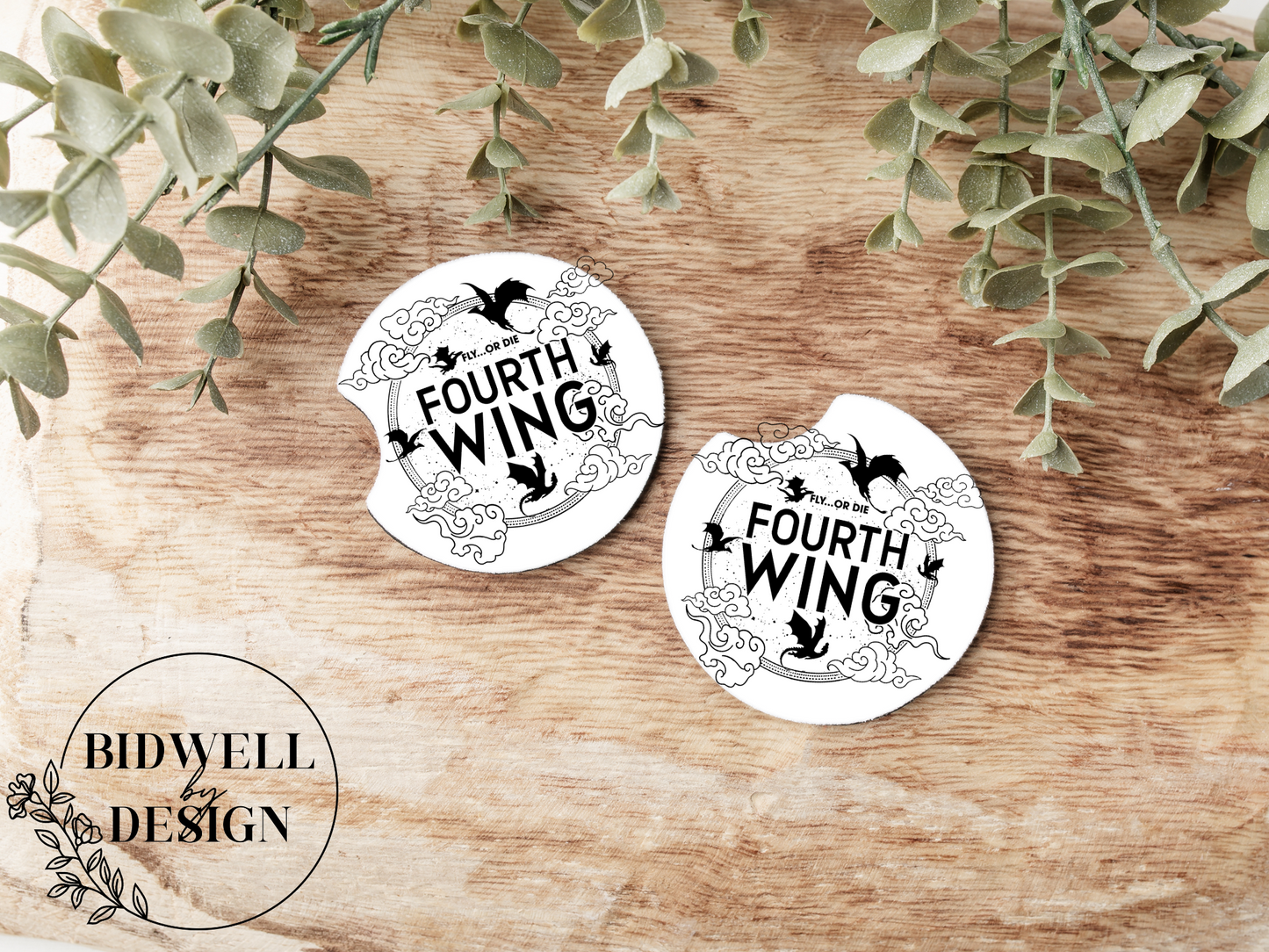 Fourth Wing Car Coasters