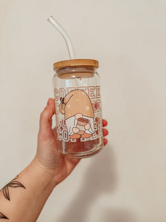 Gnome Coffee Glass