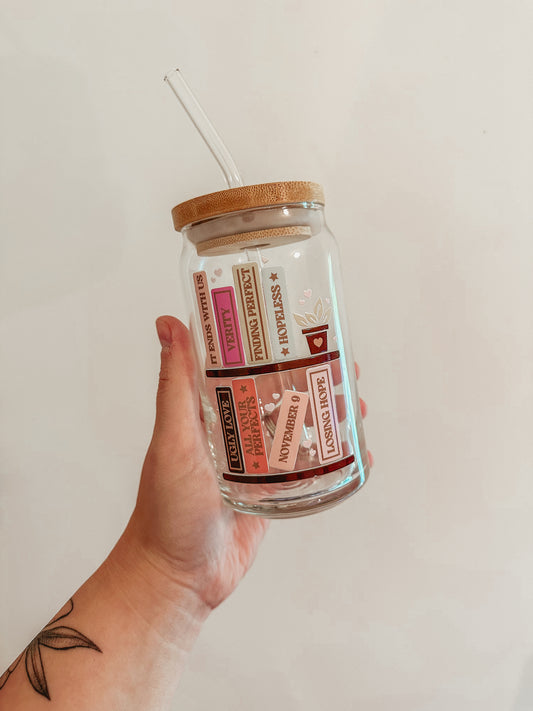 Colleen Hoover Bookshelf Glass