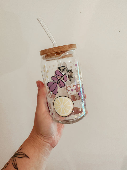 Lavender Lemonade Glass