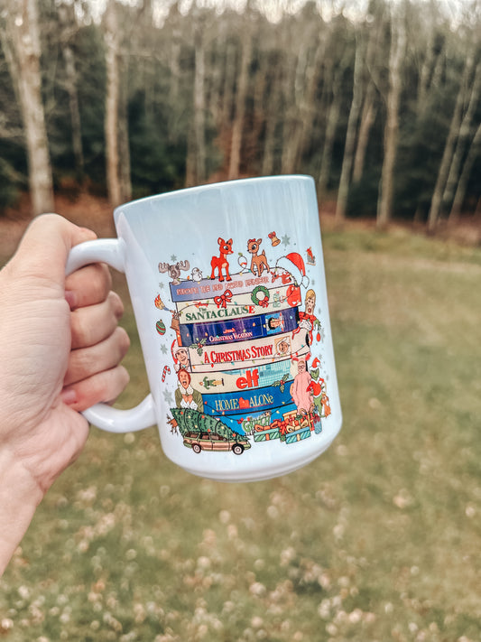 Holiday VHS Stack Mug