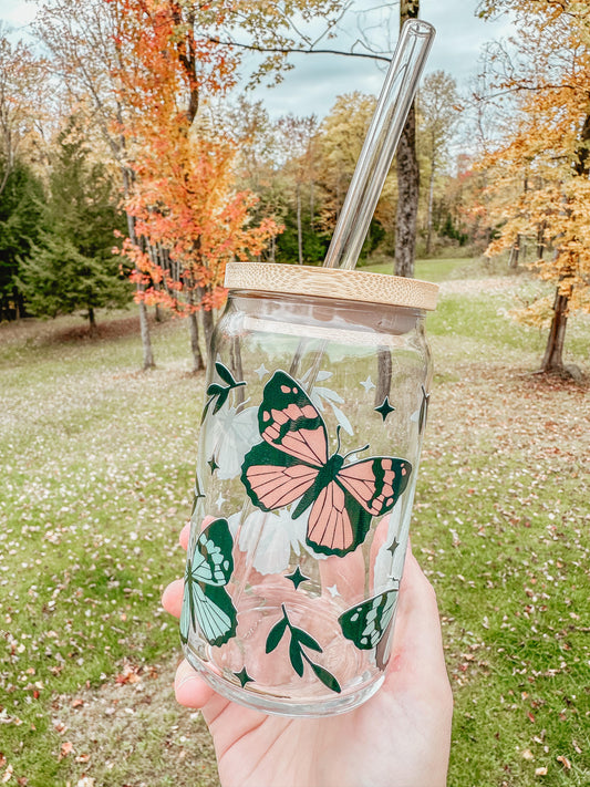 Boho Butterfly Glass